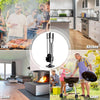 5PCS Fire Tools Set Iron Fireplace Fireside Companion Brush Poker Shovel & Tong