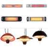 Wall-Mounted/Hanging Electric Patio Heater Infrared Garden Outdoor Heat Settings