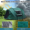 3-4 Man Pop up Camping Tent Hiking Outdoor Tent 2 window 2 door floor Waterproof