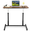 Height Adjustable Laptop Table Mobile Sit Stand Converter Lifting Desk W/ Wheels