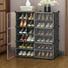12 Cubes DIY Shoe Bookcase Plastic Boxes Organizer Rack Stand Storage Cabinet