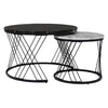 Nesting Tables Round Set Of 2 Coffee Tables Side Table End Table for Living Room