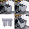 30L/40L Recycle Bin Pull Out Kitchen Cabinet Cupboard Waste Bin Integrated 430mm