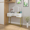 Vanity Dressing Table Makeup Desk with Mirror Drawers Bedroom Furniture White