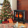 64cm Electric Fireplace Stove Freestanding Electric Stove Heater 1800-2000W