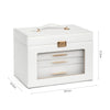 4 Layers Large Jewellery Boxes Storage Organizer Case Cabinet w/Portable Box