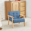 Children Armchair Sofa Upholstered Kids Bedroom Playroom Furniture Wooden Frame