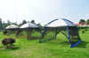 Large Garden Camping Tent Mesh Walls Sun Shade Shelter Patio Gazebo Pergolas