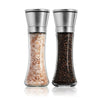 2Pcs Stainless Steel Manual Salt Pepper Grinder Mill Herb Spice Hand Shaker Set