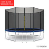 6/8/10/12/14FT Trampoline Net Load-Bearing 400KG Enclosure Rebounder Padded Pad