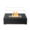 Outdoor Ethanol Fireplace Indoor Camping Portable Glass Top Burner Safe uk