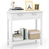 Modern Console Table 2 Drawer w/Shelf Dressing Table Hallway Hall Desk Furniture