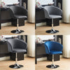 1 Pcs Salon Barber Chair Faux Leather / Velvet Seat Gas Lift Adjustable Stool