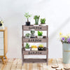 Rustic Wooden Plant Stand Tired Planter Box Seed Boxes Growing Container Balcony