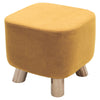 Small Square/Round Footstool Pouffe Sofa Stool Chair Velvet Fabric Padded Seat