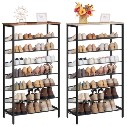 8-Tier Shoe Rack Large Capacity Shoe Shelf Shoe Storage Organizer