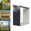 Galvanised Steel Pent Roof Firewood Store Storage Sheds Garden Shade Logs Holder