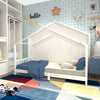 Single Kids Beds Pine Wood House Bed Frame Toddler Children Bedroom Bedstead
