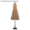 2.85M Thatched Tiki Umbrella 2 Tier Hawaiian Style Hula Patio Beach Parasol