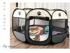 S/M/L Pop-up Pet Tent Portable Pet Fence Dog Cat Pen Fabric Kennel Cage Crate