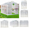 Aluminium Greenhouse Slide Door Window Glavanized Base PC Panels Grow House Shed