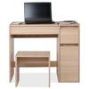 Dressing Table with Drawers, Mirror Stool Set Makeup Desk Vanity Table Bedroom
