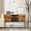 Industrial Buffet Sideboard Freestanding Kitchen Cupboard Console Table W/ Rack