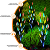 LED Solar 3 Pcs Multi Colour Garden Outdoor Decor Ornamental Tree Xmas Lights