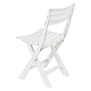 Collapsible Outdoor Folding White Garden Chairs, Table, & Benches Patio Lounge