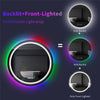 Anti-corrosion Dual Lights Round LED Bathroom Mirror RGB Dimmable Salon Mirror