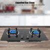 Portable Liquefied Gas Stove 2 Burner Indoor Cooker Caravan Double Cooktop Hob