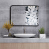 Bathroom Mirror Toilet Wall Mounted Vanity Mirror Washing Table Dressing Decor