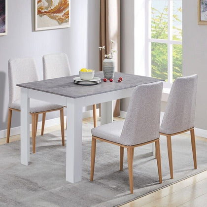 Wood Dining Table Rectangular Kitchen Dining Room 4 Seaters 120*80*75 cm Table
