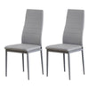 2/4/6 Dining Chairs Side Chairs High Back Velvet/Faux Leather Padded Seat Home