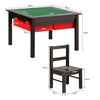 5 in 1 Kids Table and Chair Set Children Building Block Activity Table W/Storage