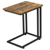 Mobile Side Table, C Shaped Sofa End Table, Coffee Snack Table for Living Room
