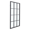 UK LARGE BLACK WINDOW STYLE WALL HALLWAY RECTANGLE RUSTIC WINDOW MIRRORS 90X60CM