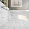 250/300/350/700/800mm Luxury Square Fixed Panel Over Bath Shower Glass Screen