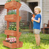 XL Wooden 4-Tier Raised Garden Bed Elevated Plant Stand Base Side Corner Shelf