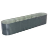 Garden Planter 400x80x81 Galvanised Steel Grey T8X3