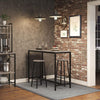 Set of 2 Breakfast Kitchen Chair 30 x 30 x 64 cm Pub Stools
