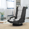 Adjustable 6-Position Floor Chair Folding Floor Gaming Chair w/ 360° Swivel Base