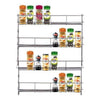 32pc Chrome 4 Tier Spice Herb Rack Jar Holder for Wall or Kitchen Cupboard
