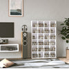 DVD CD Media Storage Cabinet Racks Wooden Shelf Video Bookcase Display