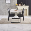 Grey Dining Table and Chairs 4/6 Set Retro Dining Room Chair Kitchen Home Office