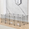 12/24/36 Panels Pet Cage Metal Playpen Dog Cat Rabbit Play Pen Wire Run Fence UK
