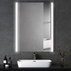 Bathroom Mirror With LED Lights 3 Color Wall Mounted Anti-fog Touch Sensor New