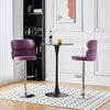 Set of 2/4/6 Velvet Bar Stools for Breakfast Kitchen Comtemporary Barstool Chair
