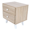 Chic Bedside Unit Tables Drawers Cabinet Storage Drawer Wooden Nightstand UK