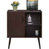 Vintage Sideboard, Storage Cabinet, Kitchen Cabinet with Glass Surface Cupboard